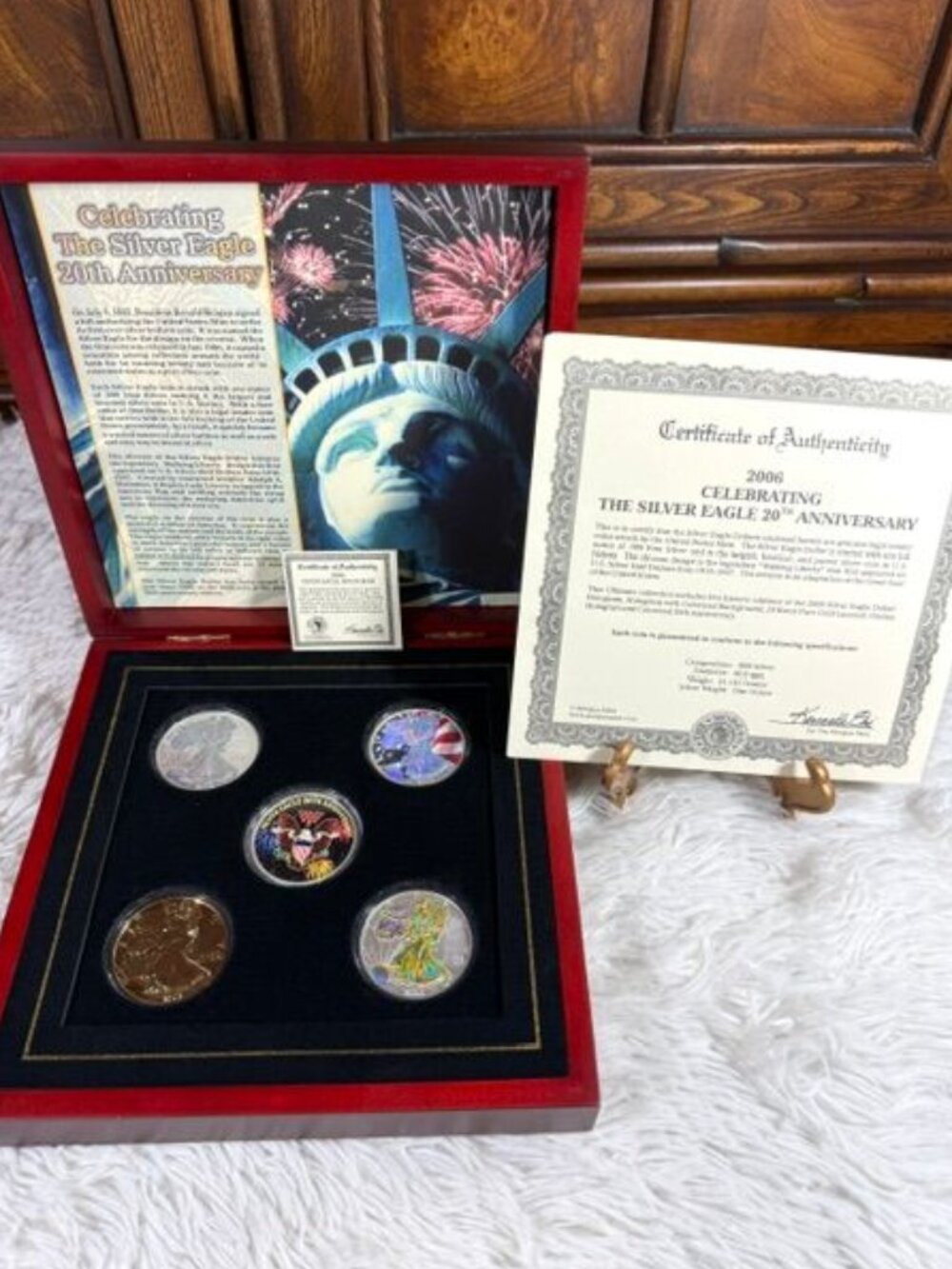 Vintage Morgan Mint 2006 The Silver Eagle 20th Anniversary Coin Collection